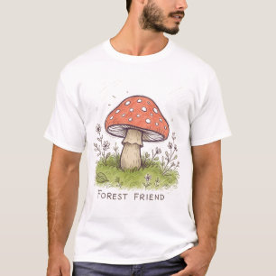 Camiseta Cogumelo Amigo da Floresta