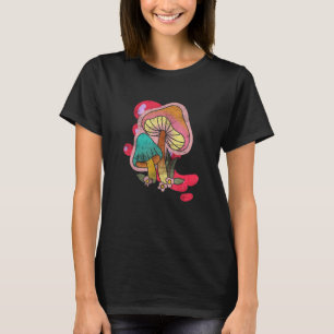 Camiseta Cogumelo Angustiado Caça Morel Cogumelos Selvagens