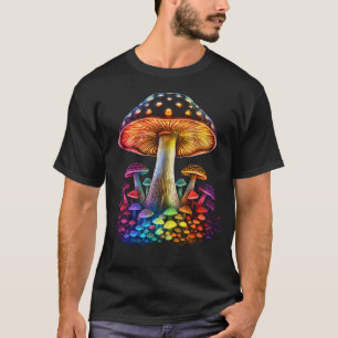 Camiseta Cogumelo Arte Fantasia Colorida Cogumelo