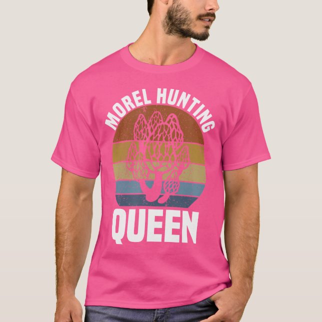 Camiseta Cogumelo caçando o alvoroço do Morel (Frente)