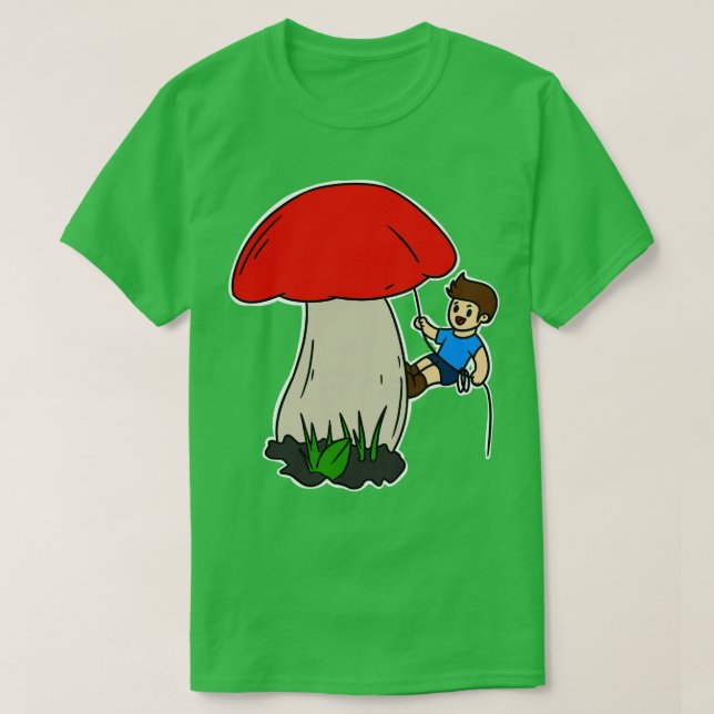 Camiseta Cogumelo Climático (Frente do Design)