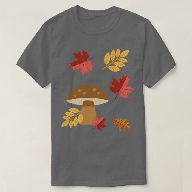 Camiseta Cogumelo de queda (Frente do Design)