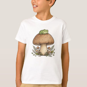 Camiseta Cogumelo de Rã Sonolenta - Cottagecore Fofo