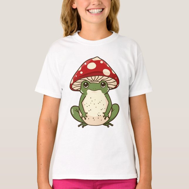 Camiseta cogumelo-do-sapo-bobo (Frente)