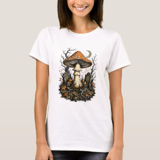 Camiseta Cogumelo Encantado de Halloween Vintage Floresta G