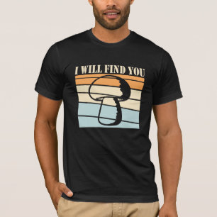 Camiseta Cogumelo Eu Vou Encontrar Você Silhueta Pôr do Sol