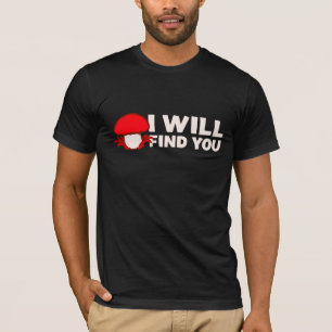 Camiseta Cogumelo Eu Vou Te Encontrar Citação de Humor Dive