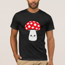 Cogumelo Feliz Fofo Rosto Sorridente Kawaii Alegre
