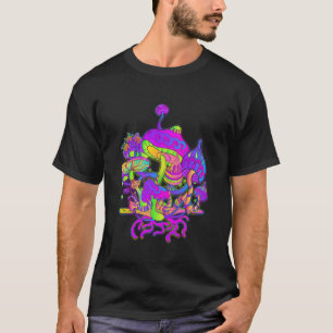 Camiseta Cogumelo Fofo Estética de Cottage Cogumelo Hippie 
