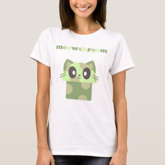 Camiseta cogumelo-gato-do-mato-pequeno