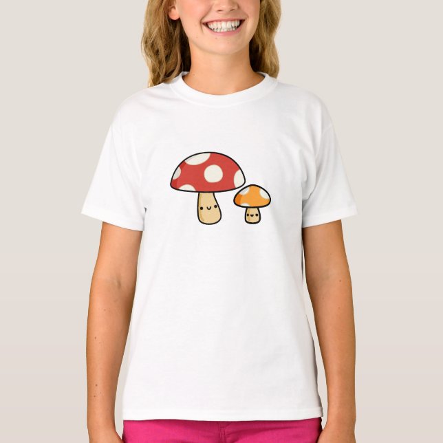 Camiseta Cogumelo Kawaii (Frente)