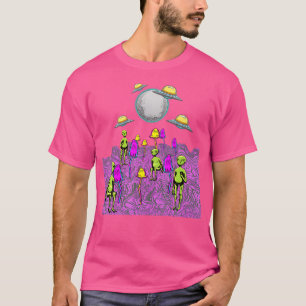 Camiseta Cogumelo Mágico Psicodélico Viagem Alien Shroom Ed