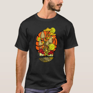 Camiseta Cogumelo Mágico Psicodélico Vintage Trippy