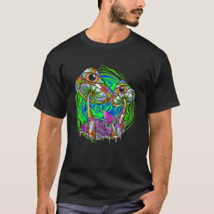 Camiseta Cogumelo Mágico Psilocibina Cogumelos Tie Dye Hipp