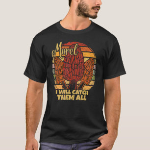 Camiseta Cogumelo Morel Retro Da Micologia Eu Vou Pegar O