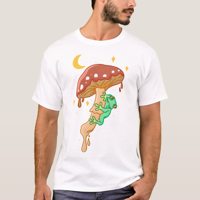 Camiseta Cogumelo Noturno (Frente)