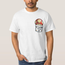 Camiseta Cogumelo oculto no bolso