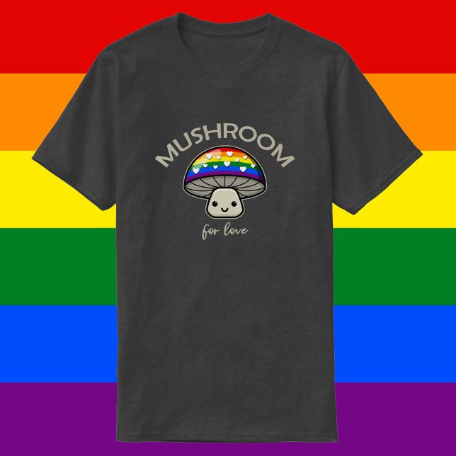Camiseta Cogumelo Para O Amor - Cogumelo De Orgulho LGBTQIA (Criador carregado)