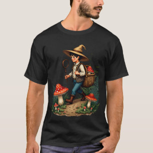 Camiseta Cogumelo Procura Planta Pai Amante da Natureza Bot
