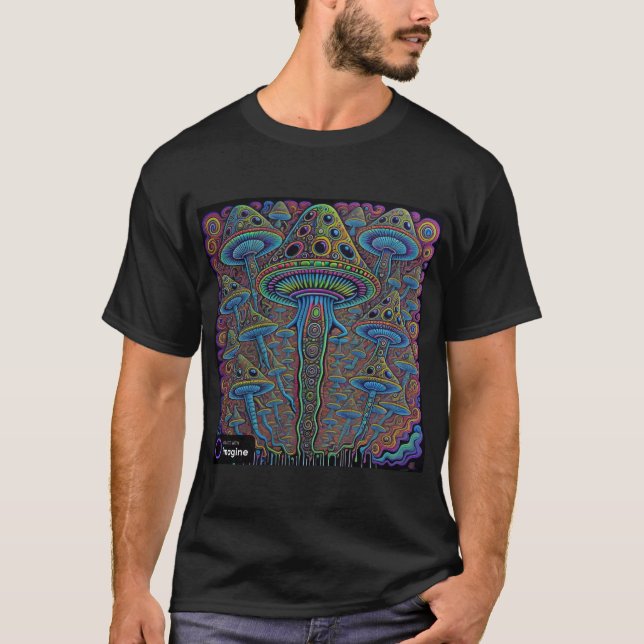 Camiseta Cogumelo psicodélico (Frente)