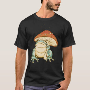 Camiseta Cogumelo-Sapo-Cachorro Algodão-Átomo-Estético Illu