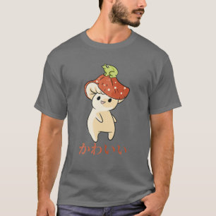 Camiseta Cogumelo - Sapo de anime Kawaii bonito - Aesth Jap