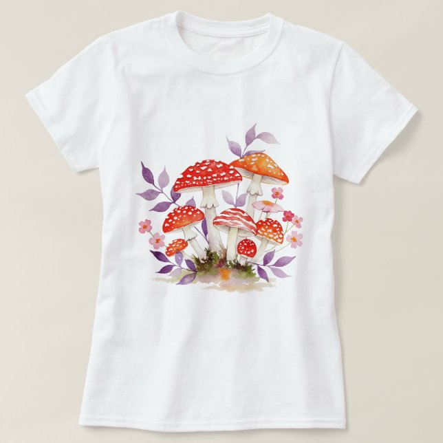 Camiseta Cogumelos (Frente do Design)