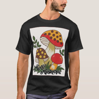 Camiseta cogumelos alegres