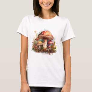 Camiseta Cogumelos aquosos adoráveis