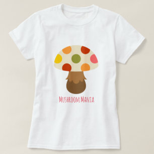 Camiseta Cogumelos coloridos bonitos citam T-Shirt