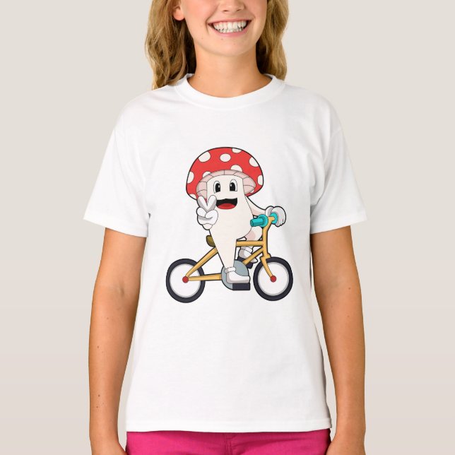 Camiseta Cogumelos com Bicicleta.PNG (Frente)
