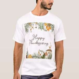 Camiseta Cogumelos da Floresta Rústica Caiam Sai do Ação de