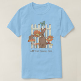 Camiseta Cogumelos de coelho bonito Cottagecore Personaliza