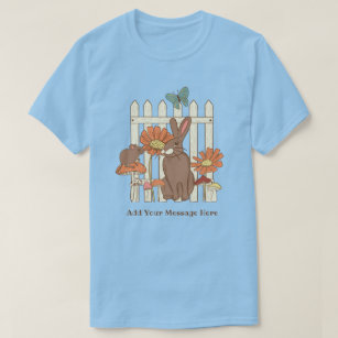 Camiseta Cogumelos de coelho bonito Cottagecore Personaliza