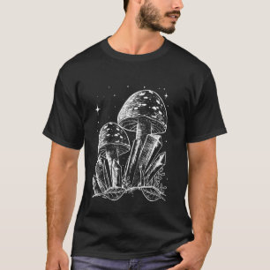 Camiseta Cogumelos de Cristal Morel Goth Micologia Caçadora