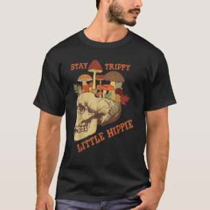 Camiseta Cogumelos de Psilocybin mágico Caveira Trippy Litt