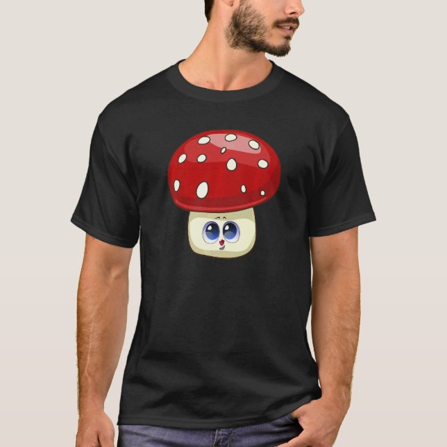 Camiseta Cogumelos Divertidos Forjando Mycologia Fungi Cute (Frente)