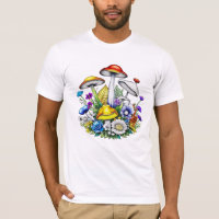 Cogumelos e flores mágicas