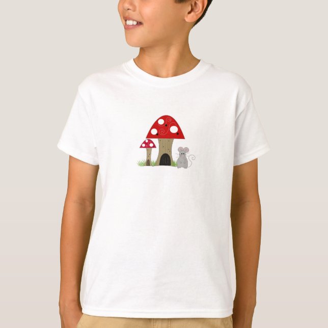 Camiseta Cogumelos e Rato Minúsculo (Frente)