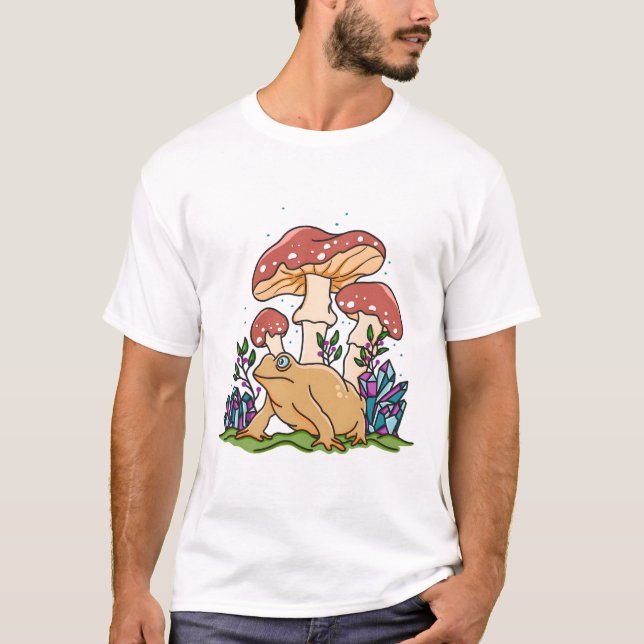 Camiseta Cogumelos e Sapos (Frente)