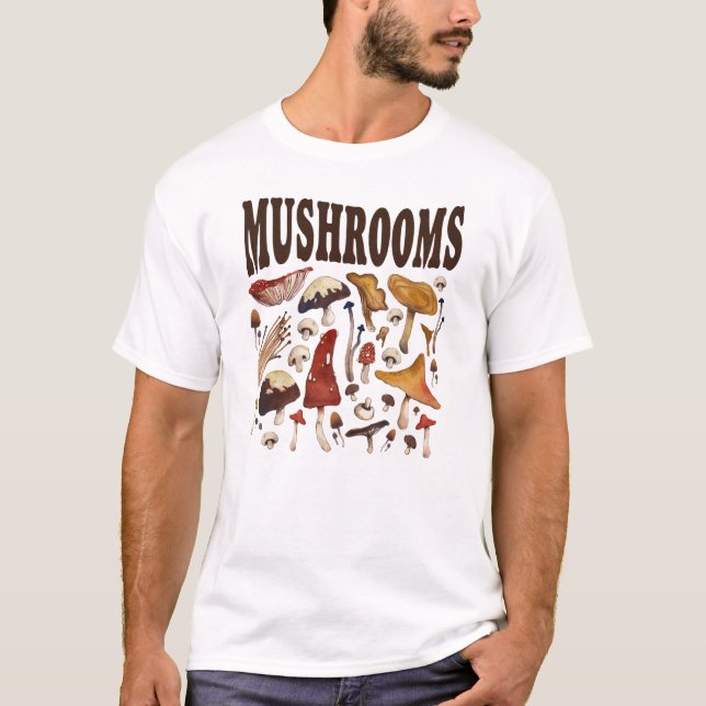Camiseta Cogumelos Engraçado Mushroom Lover (Frente)