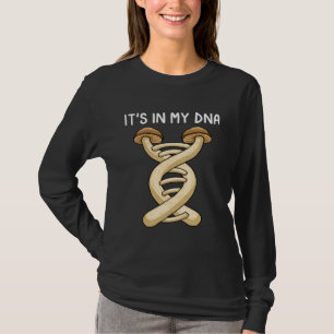Camiseta Cogumelos Está No Meu DNA Micologia Morels Shroom 