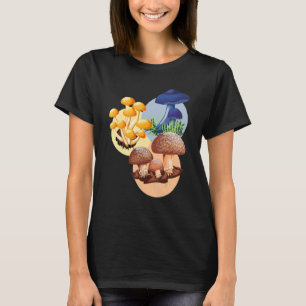 Camiseta Cogumelos Fungos Floresta Natureza Forrageamento C