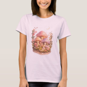 Camiseta Cogumelos Mágicos Vibes Pastel Cottagecore Fada