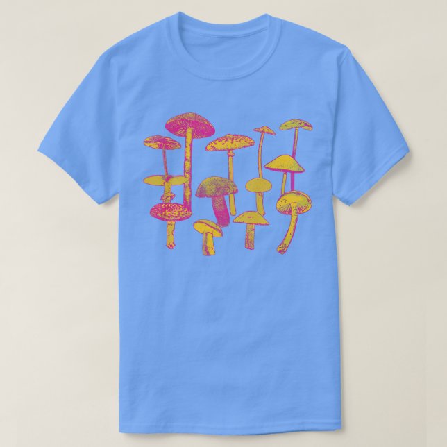 Camiseta Cogumelos Psicodélicos (Frente do Design)