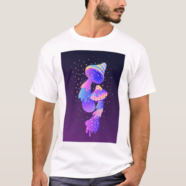 Camiseta Cogumelos Psicodélicos Trippy (Frente)