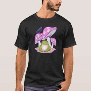 Camiseta Cogumelos Sapo Cottagecore Borboleta Anterior Gr