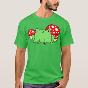 Camiseta Cogumelos Sapos bonitos Natureza