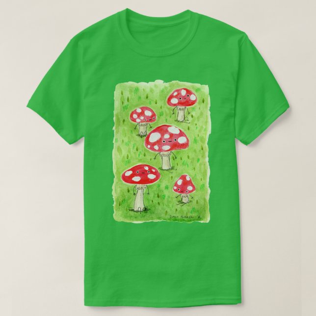 Camiseta Cogumelos Sentient (Frente do Design)