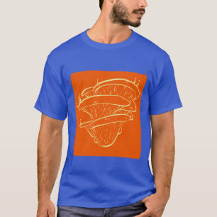 Camiseta Cogumelos Super Dimensionados